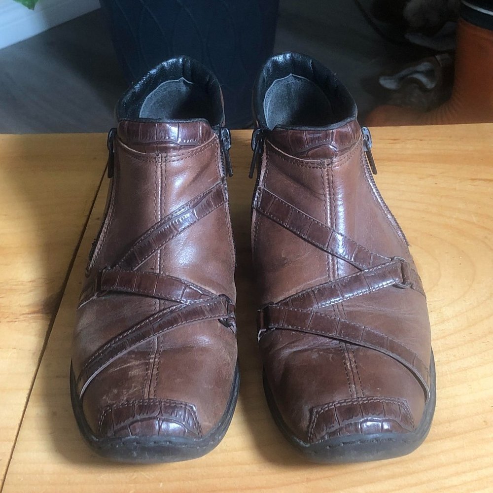 Genuine Leather Ankle Booties